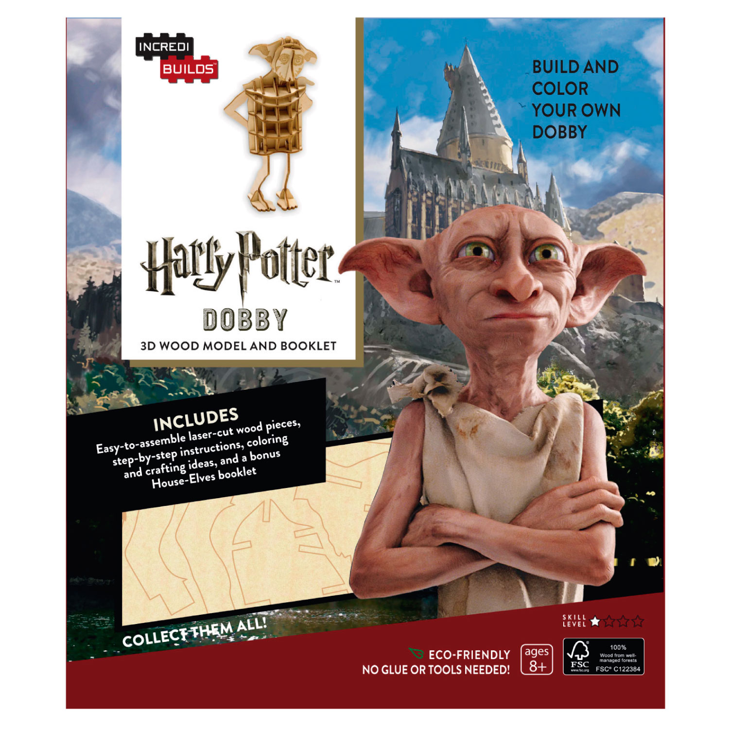 HARRY POTTER DOBBY LIBRO Y MODELO ARMABLE - 1