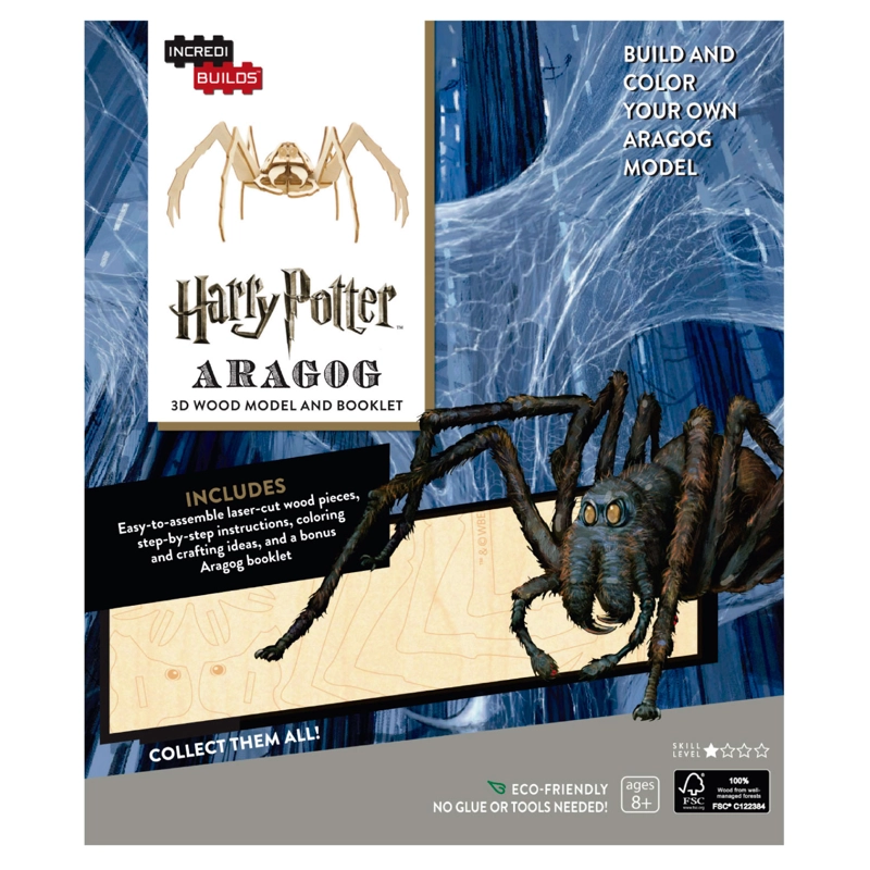 HARRY POTTER: ARAGOG - LIBRO Y MODELO PARA ARMAR 3D-MADERA - 1