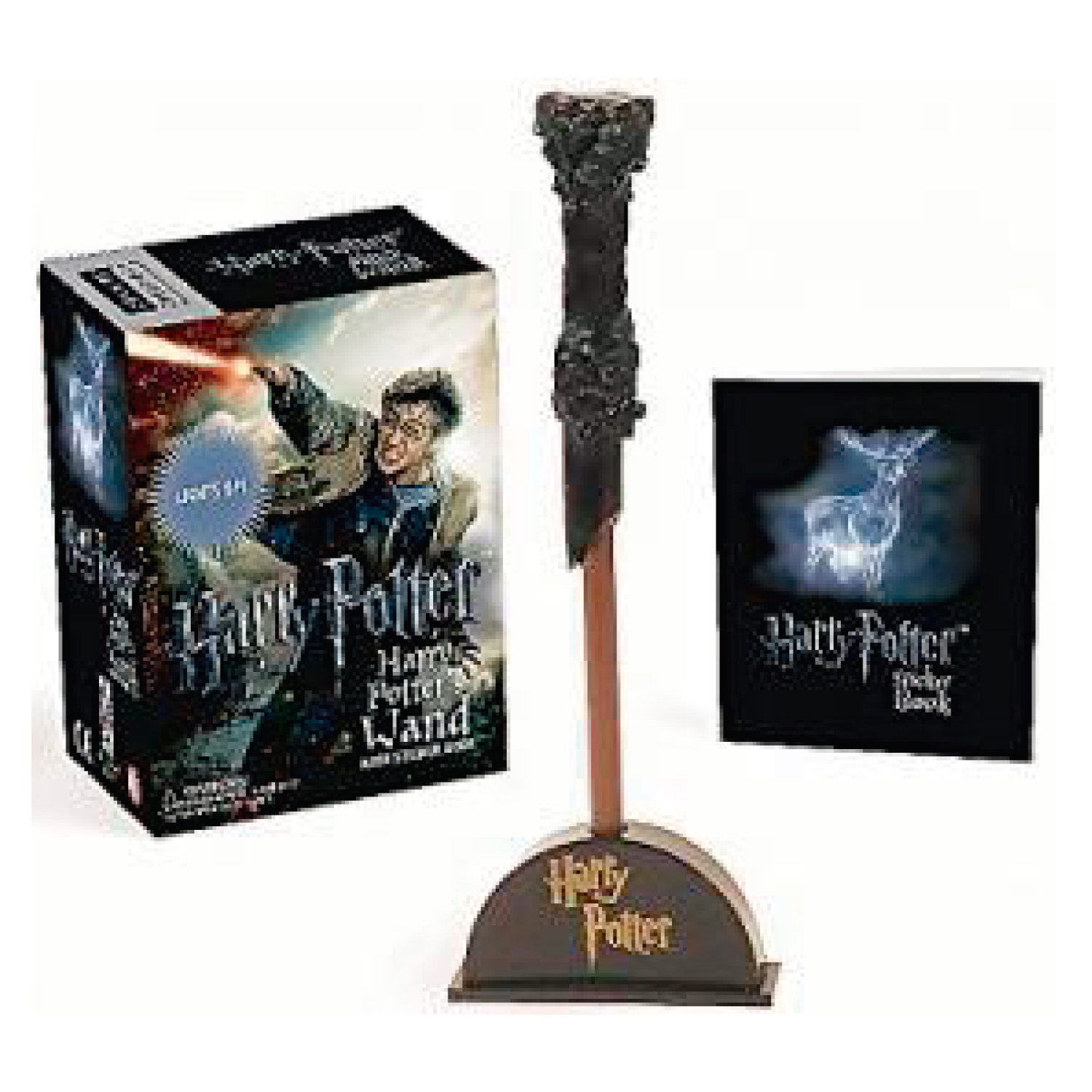 FIGURA HARRY POTTER WIZARD'S WAND WITH STICKER BOOK RUNNING PRESS - 1