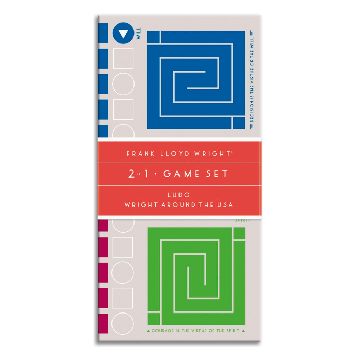 JUEGO MESA GALISON 2 EN 1 LUDO Y CARRERA DISEÑO FRANK LLOYD WRIGHT - 1