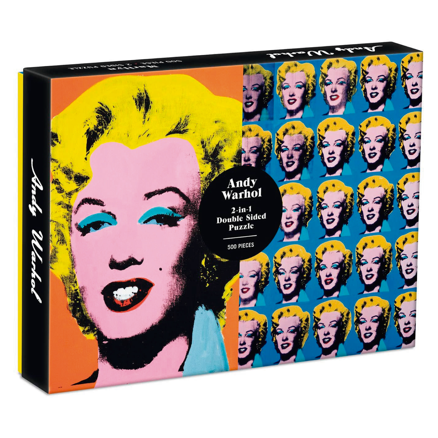 ROMPECABEZA GALISON MULTICOLOR REVERSIBLE ANDY WARHOL MARILYN MONROE 500 PIEZAS - 1