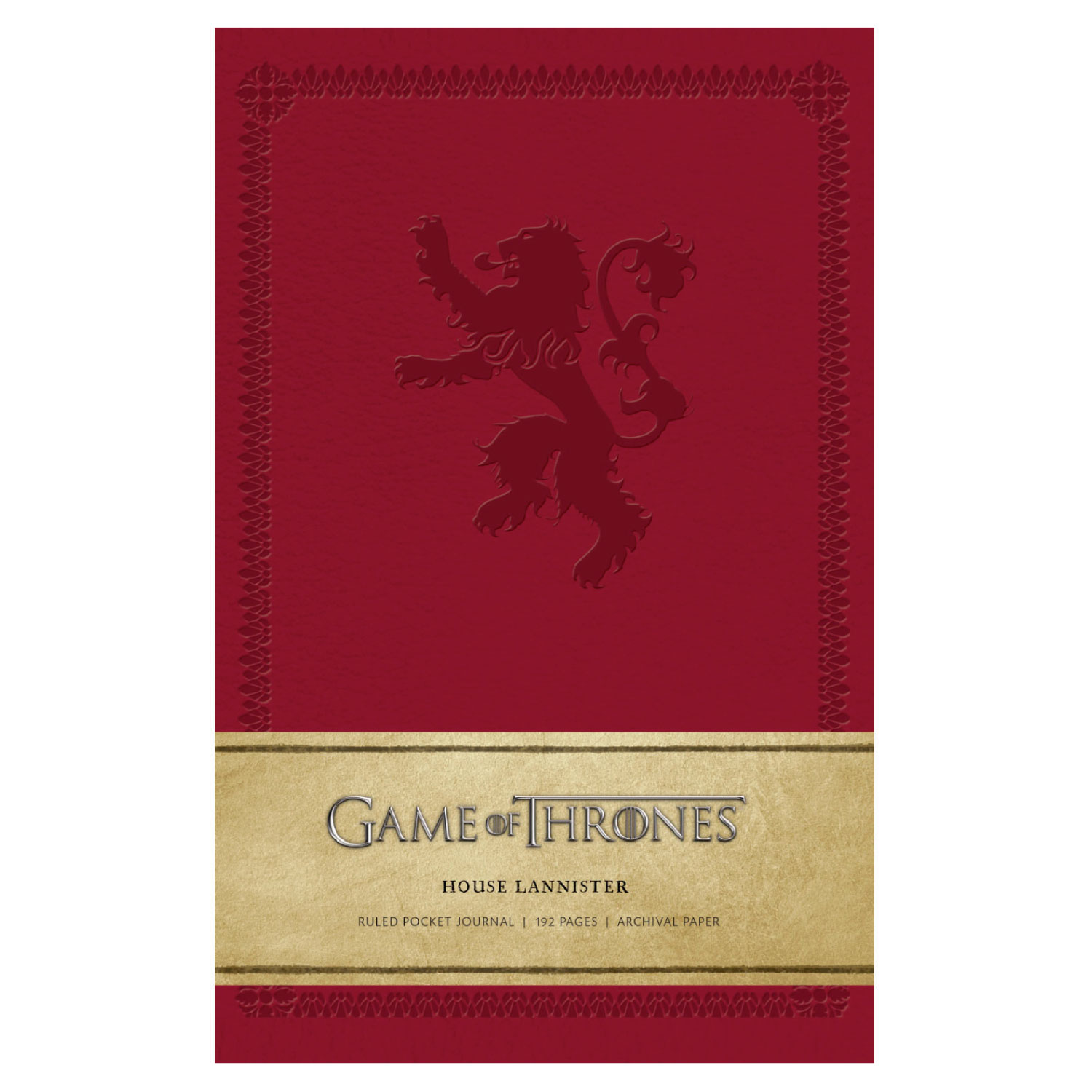 LIBRETA GAME OF THRONES HOUSE LANNISTER LUJO T.DURA BOLSILLO INSIGHT EDITIONS - 1