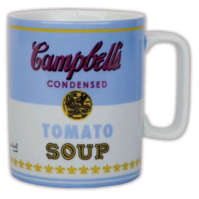 MUG ANDY WARHOL, CAMPBELL SOUP, AZUL - 1