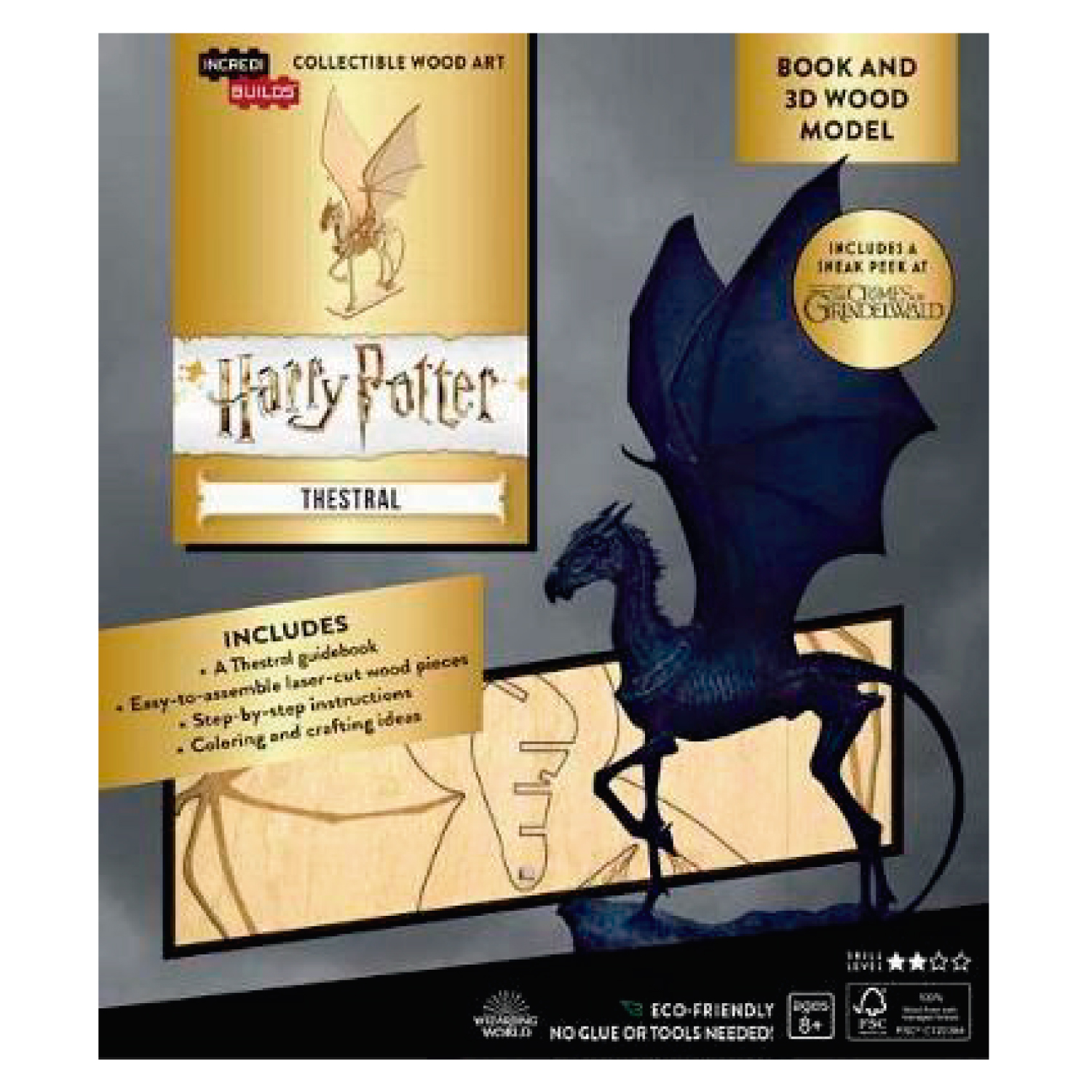 HARRY POTTER THESTRAL LIBRO Y MODELO PARA ARMAR 3D-MADERA - INSIGHT EDITIONS - 1