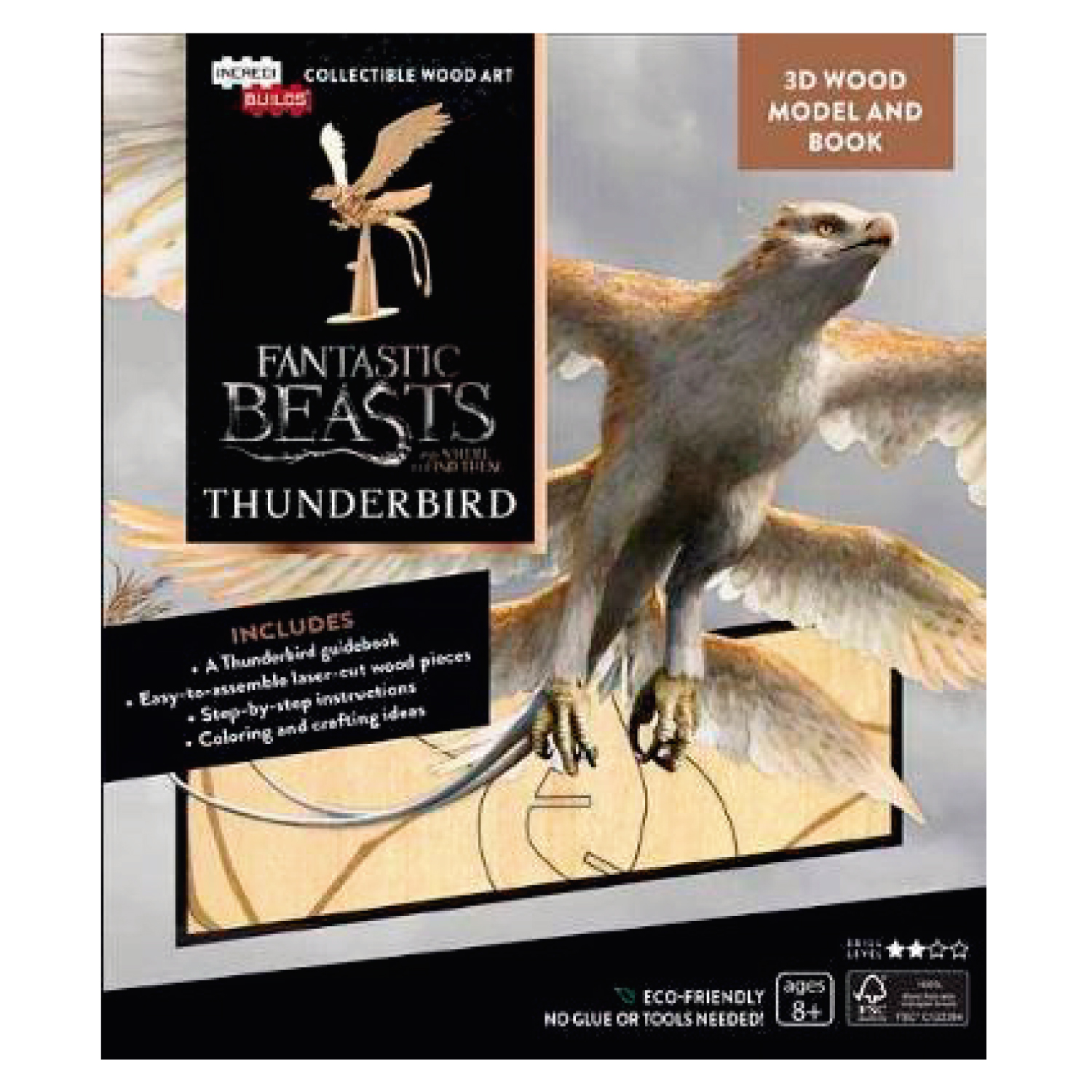HARRY POTTER FANTASTIC THUNDERBIRD MODELO ARMABLE EN MADERA - 1