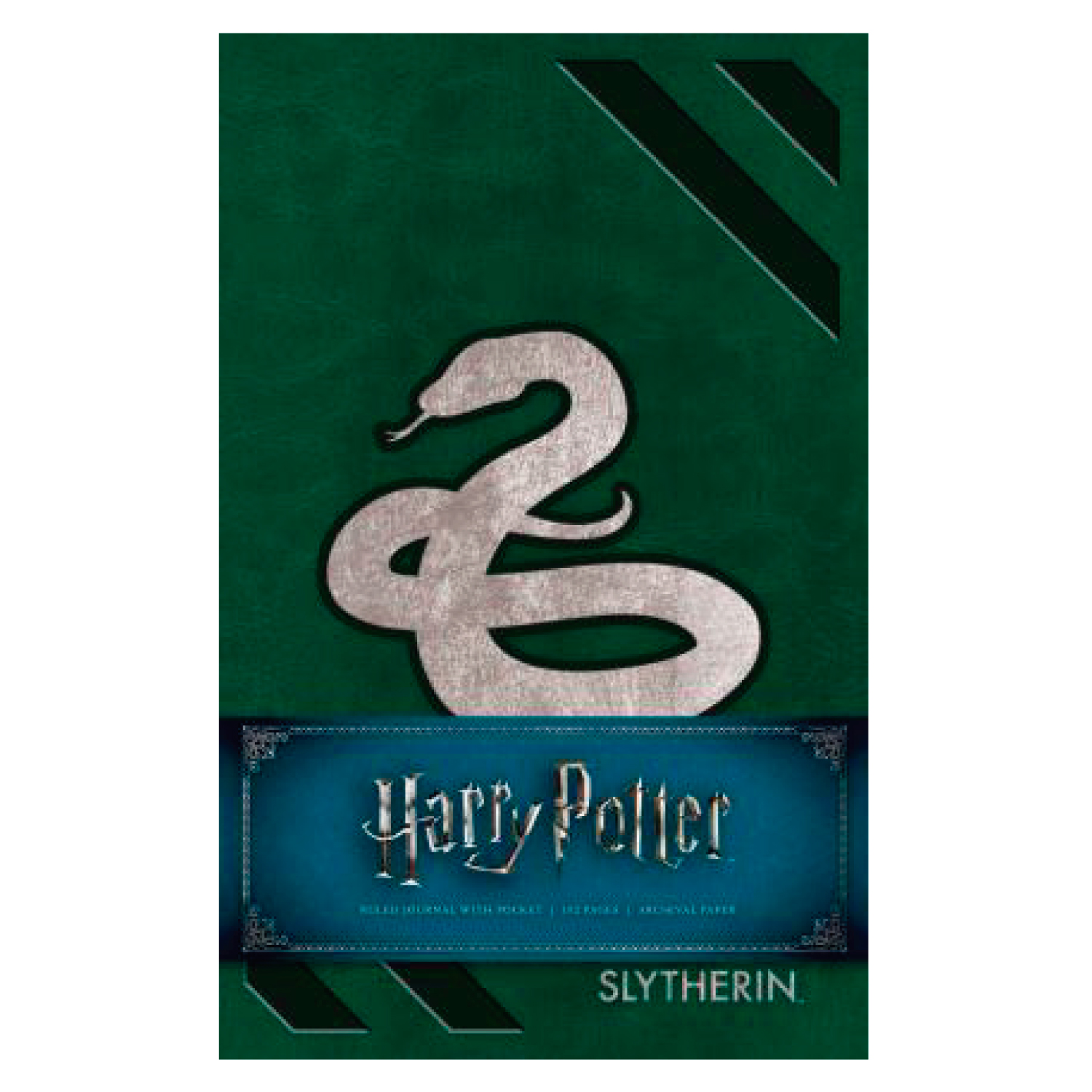 LIBRETA HARRY POTTER SLYTHERIN MEDIUM TAPA DURA INSIGHT EDITIONS - 1