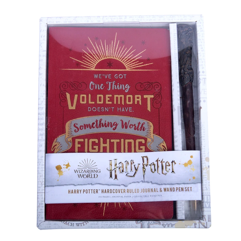 LIBRETA HARRY POTTER SET BOLÍGRAFO VARITA Y T. DURA HARRY INSIGHT EDITIONS - 1