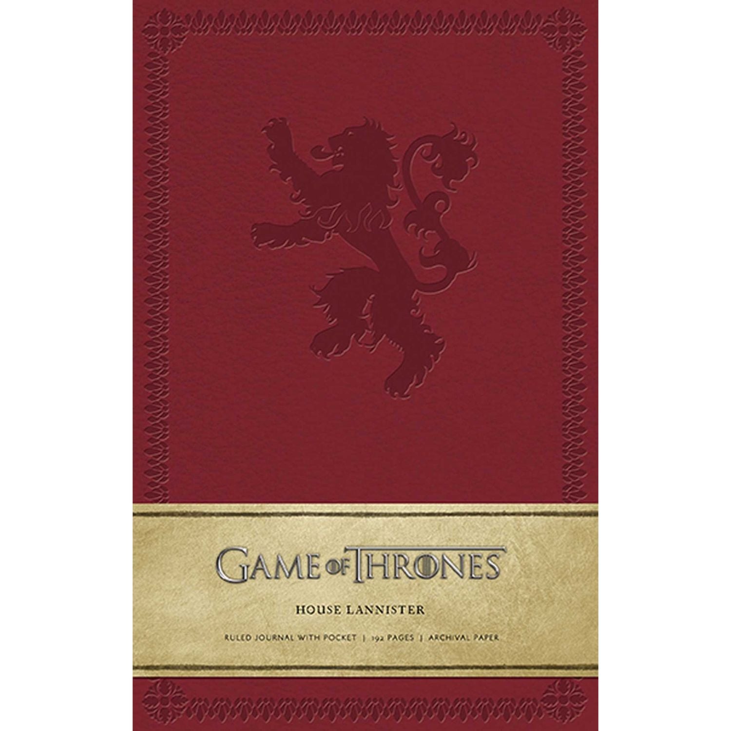 LIBRETA GAME OF THRONES HOUSE LANNISTER MEDIANA TAPA DURA HBO - 1