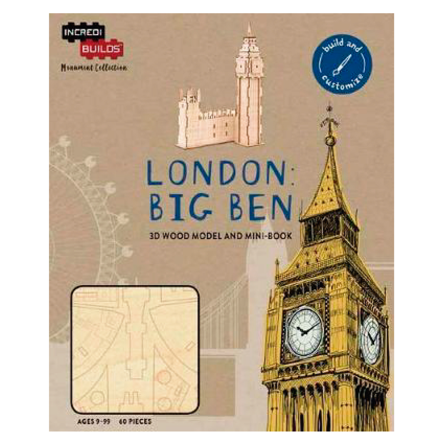 LONDRES BIG BEN, MODELO PARA ARMAR - INSIGHT EDITIONS - 2