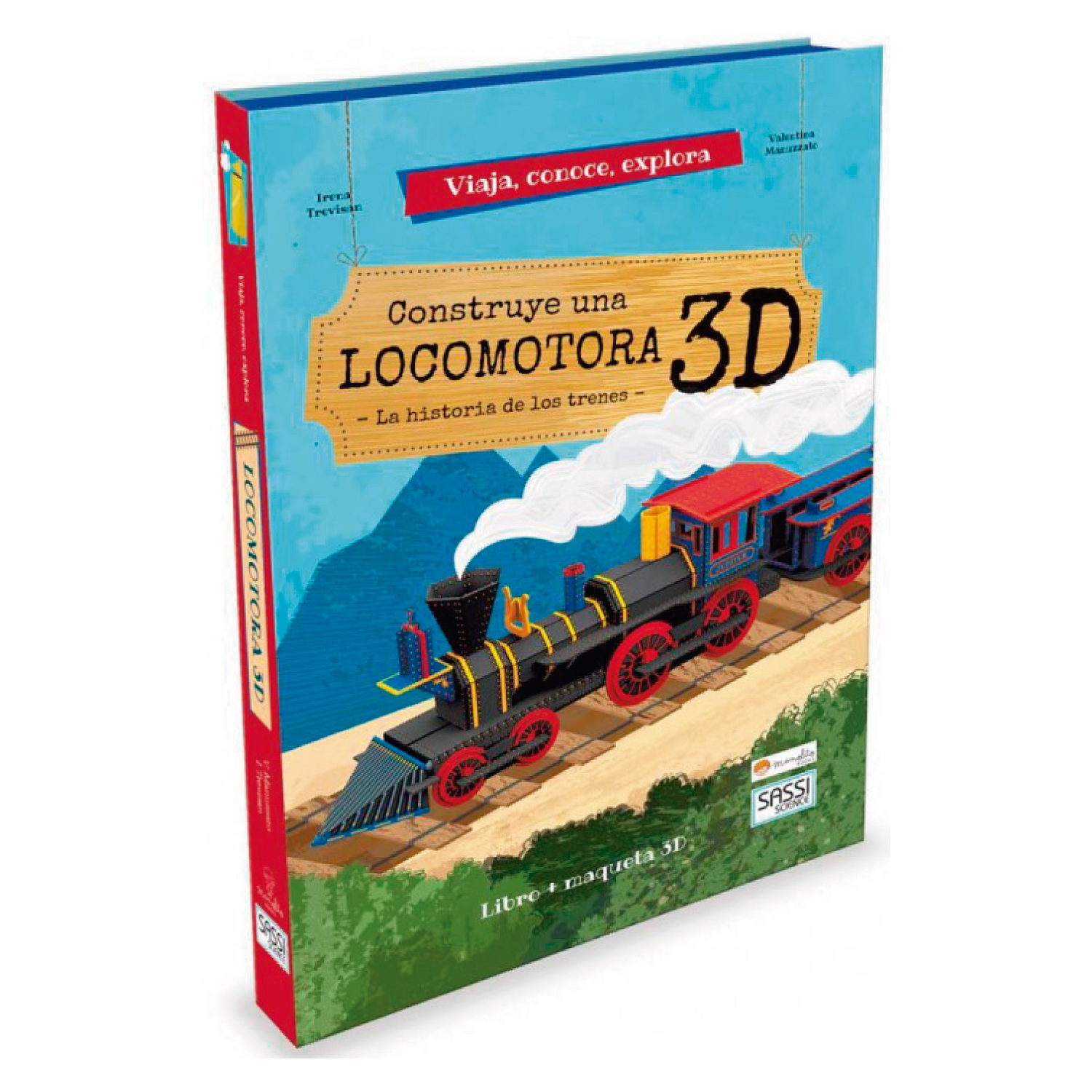 LIBRO MAS MAQUETA CONSTRUYE UNA LOCOMOTORA 3D - TREVISAN, I. - 1
