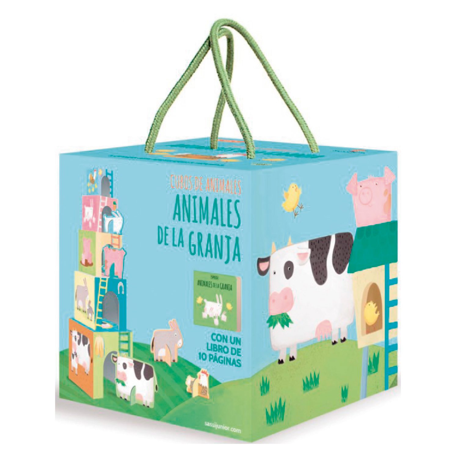 LIBRO MAS BLOQUES ANIMALES DE GRANJA - TREVISAN, I. - 1