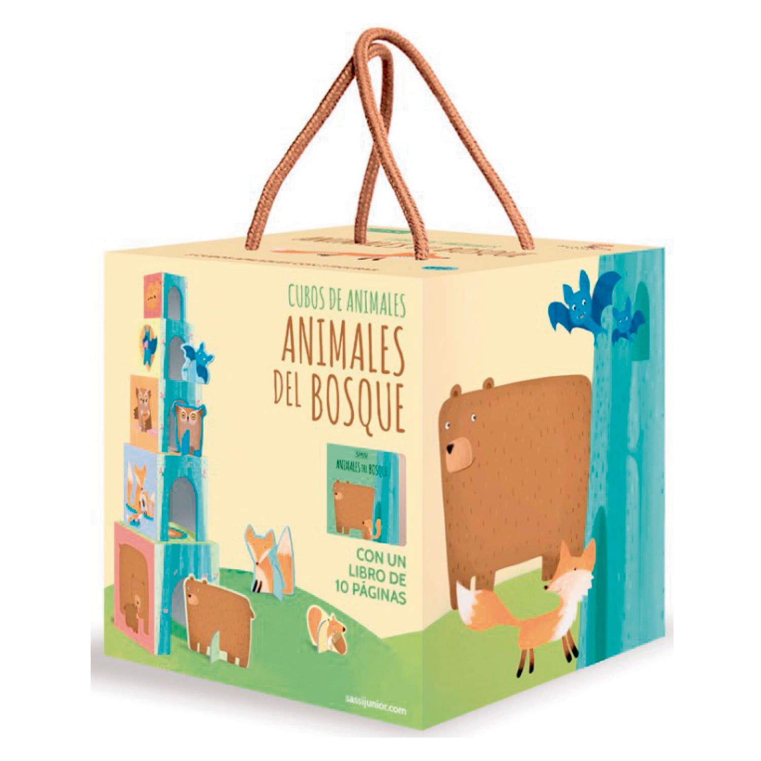 LIBRO MAS BLOQUES ANIMALES DEL BOSQUE - TREVISAN, I. - 1