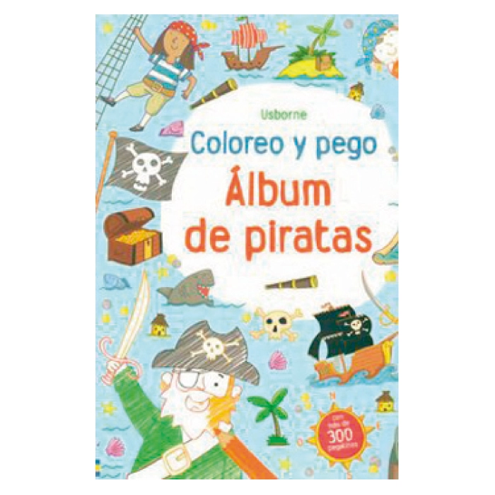 ALBUM DE PIRATAS - COLOREO Y PEGO - 1