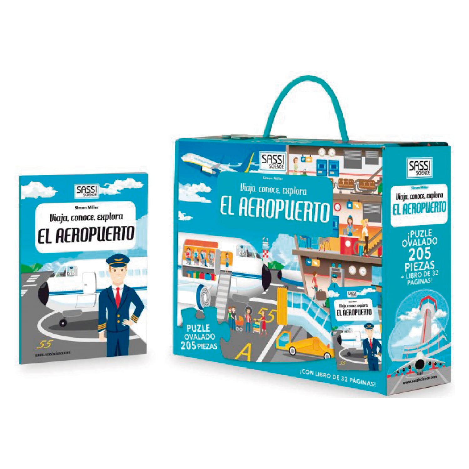 LIBRO Y PUZZLE AEROPUERTO - MILLER, S. - 1