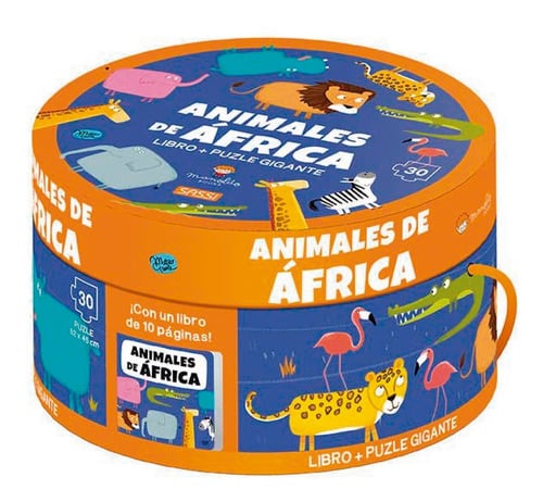 LIBRO Y PUZZLE LOS ANIMALES DE ÁFRICA - GAULE, M. - 1