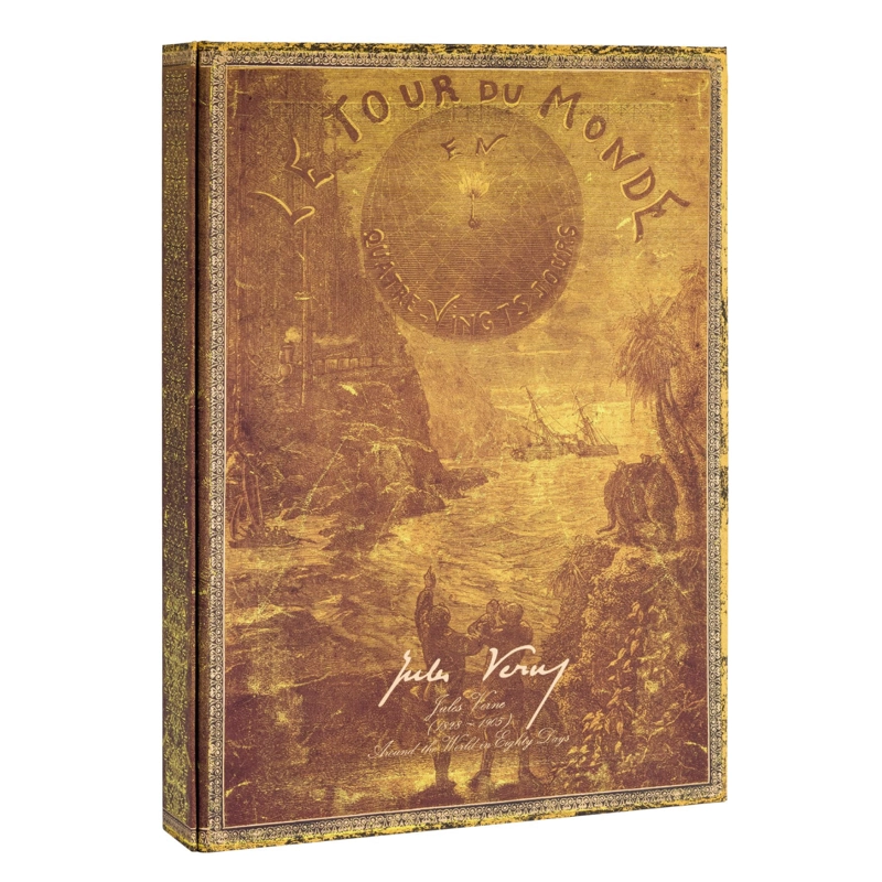 LIBRO CAJA DOCUMENTOS VERNE, AROUND THE WORLD MANUSCRIPT BOX PAPERBLANKS - 7