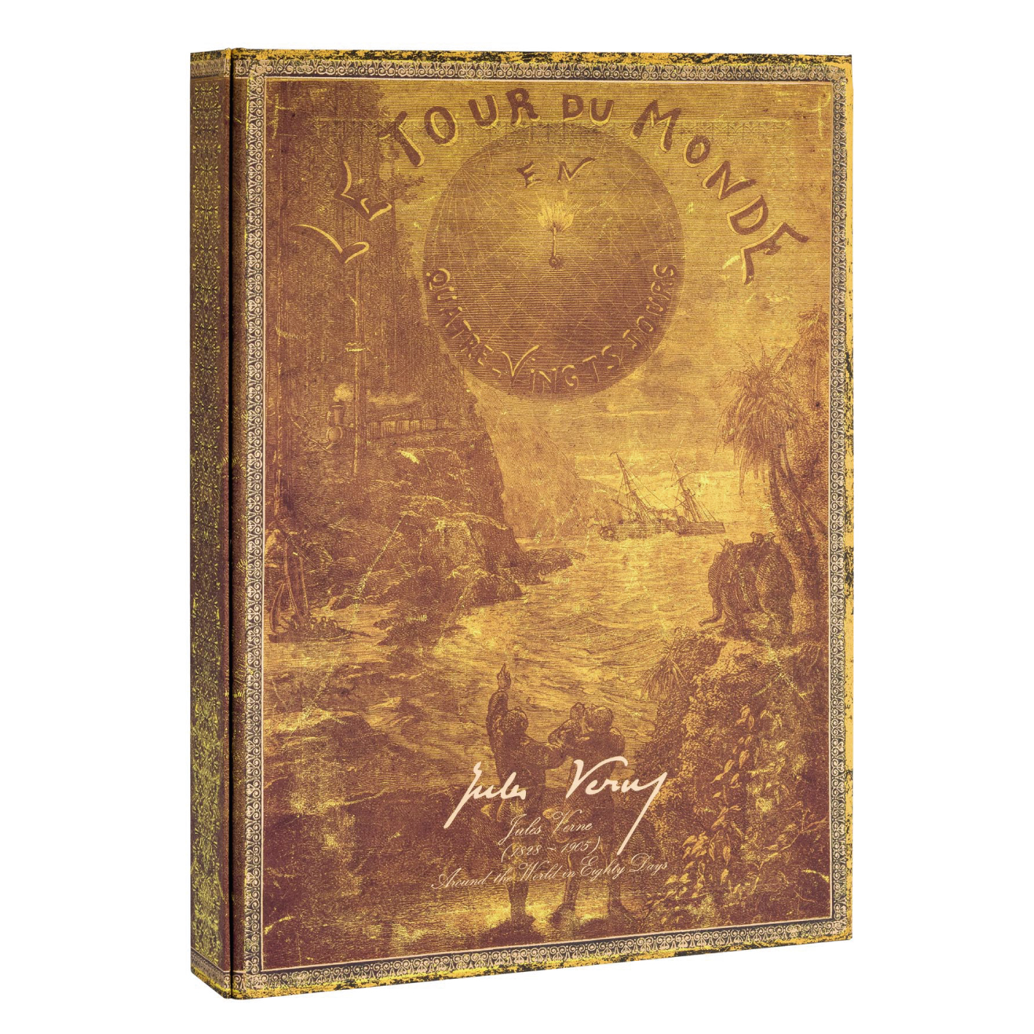 LIBRO CAJA DOCUMENTOS VERNE, AROUND THE WORLD MANUSCRIPT BOX PAPERBLANKS - 7