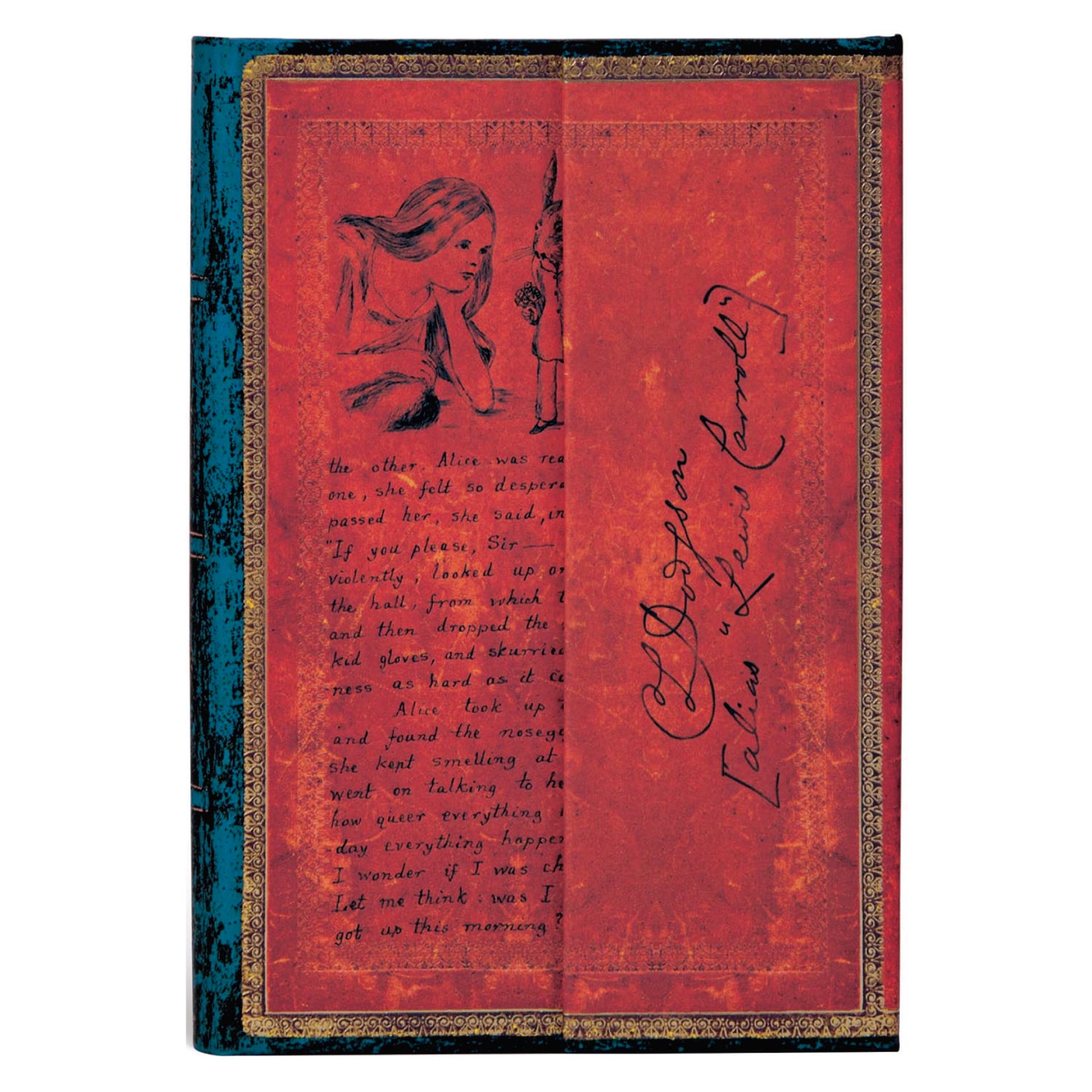 LIBRETA LEWIS CARROLL, ALICE IN WONDERLAND MINI TAPA DURA PAPERBLANKS - 1