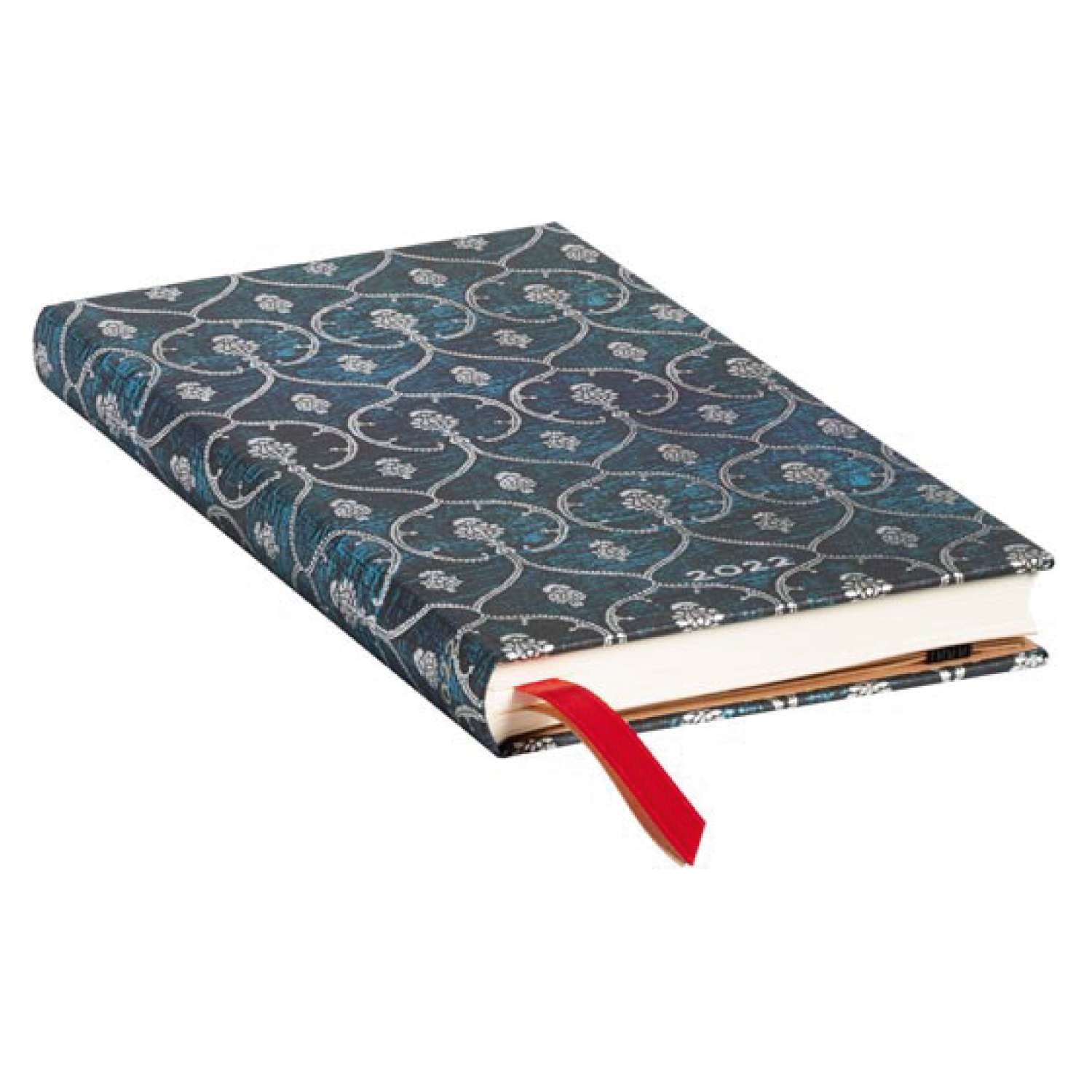 AGENDA 2022 PAPERBLANKS BLUE VELVET SLIM TAPA DURA SEMANA A LA VISTA - 3