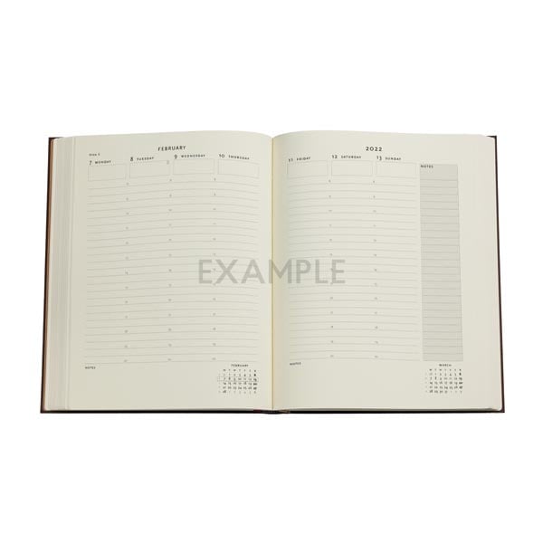 AGENDA 2022 PAPERBLANKS MADAME BUTTERFLY ULTRA T BLANDA SEMANA VISTA HOR - 2