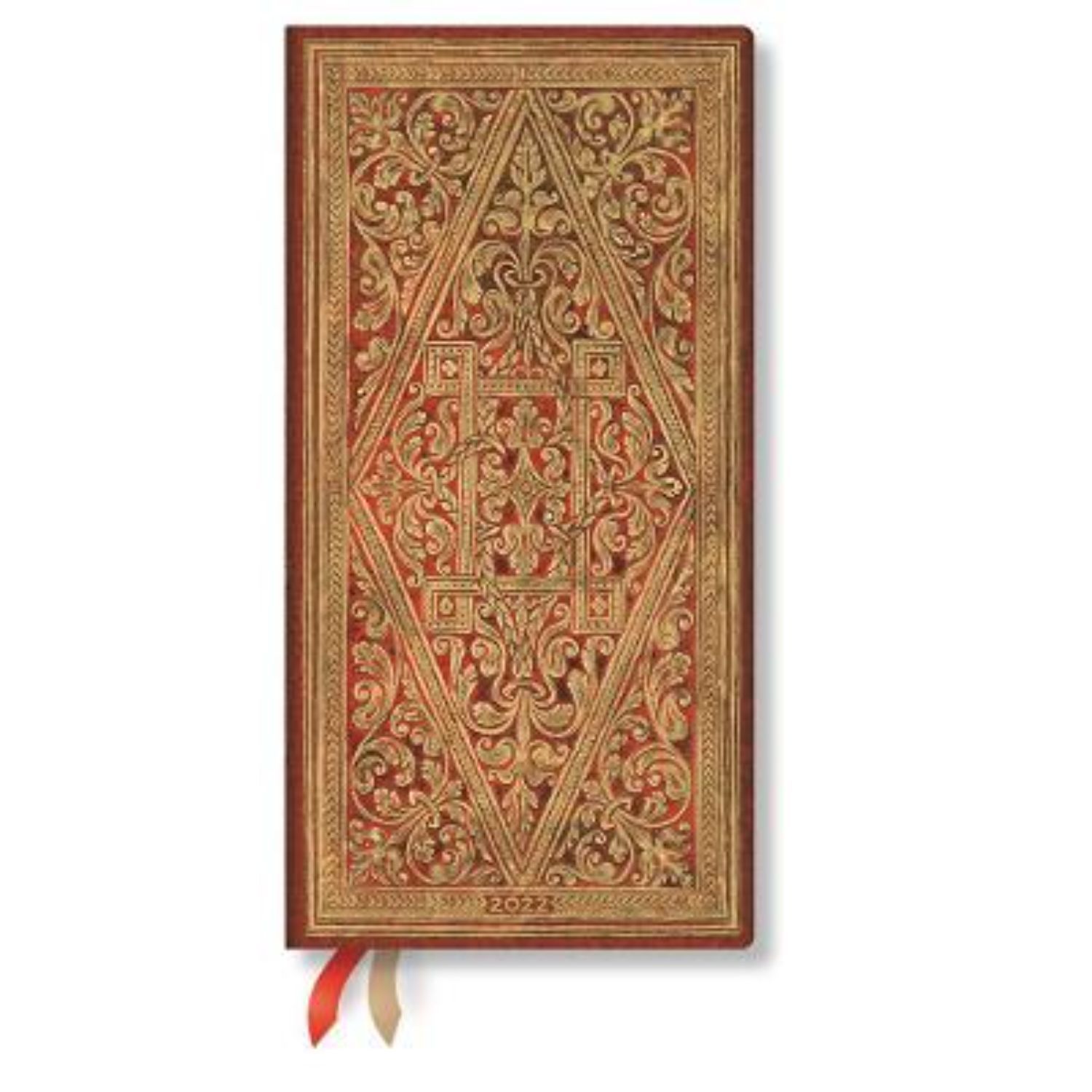 AGENDA 2022 PAPERBLANKS GOLDEN PATHWAY SLIM T DURA SEMANA VISTA HORIZ - 1
