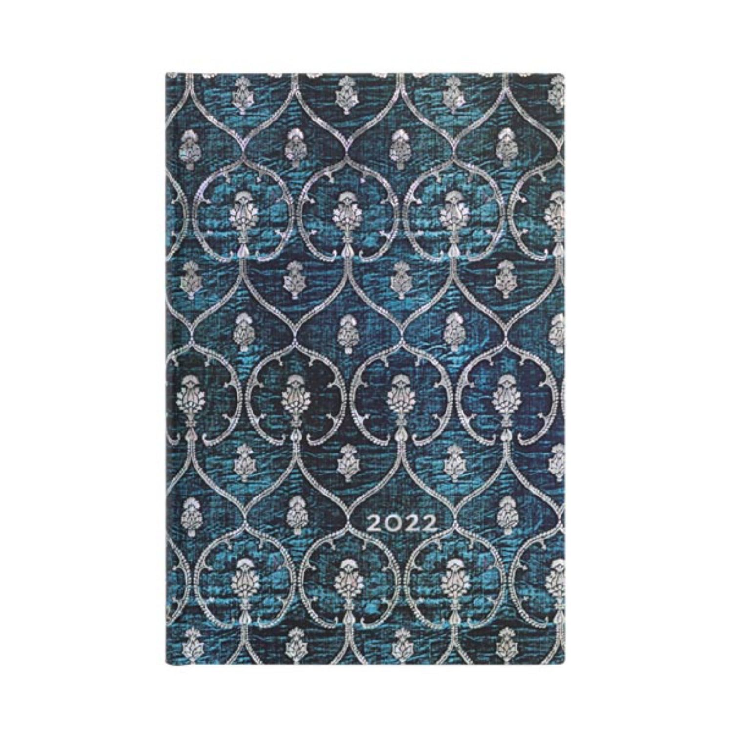 AGENDA 2022 PAPERBLANKS BLUE VELVET MINI T DURA SEMANA A VISTA HORIZ - 1