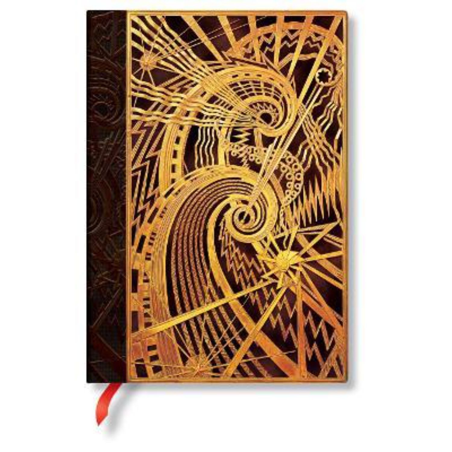 LIBRETA PAPERBLANKS NEW YORK DECO THE CHANIN SPIRAL MIDI TAPA DURA - 1
