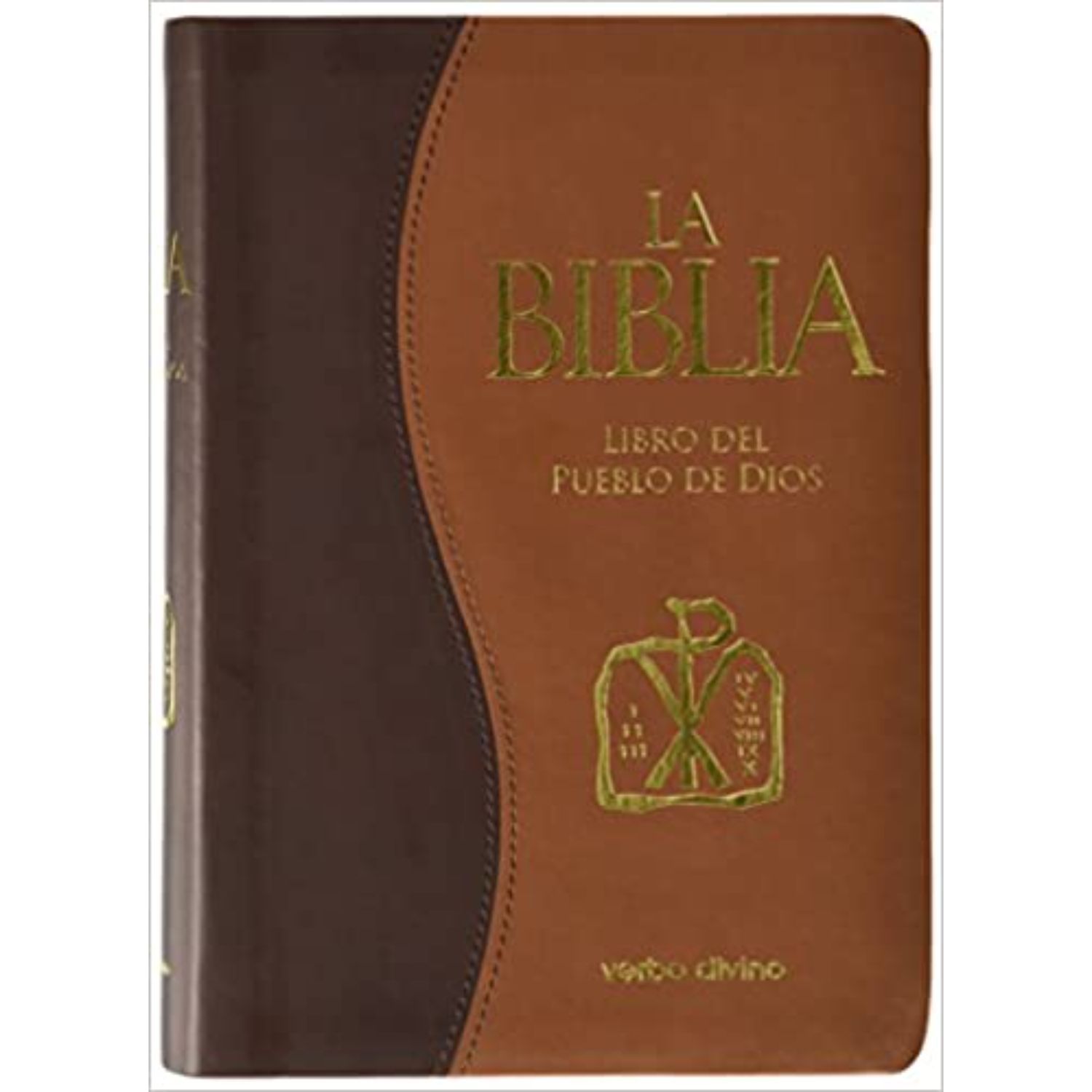 LIBRO LA BIBLIA DEL PUEBLO DE DIOS SÍMIL PIEL BITONO CON UÑEROS VERBO DIVINO - 1