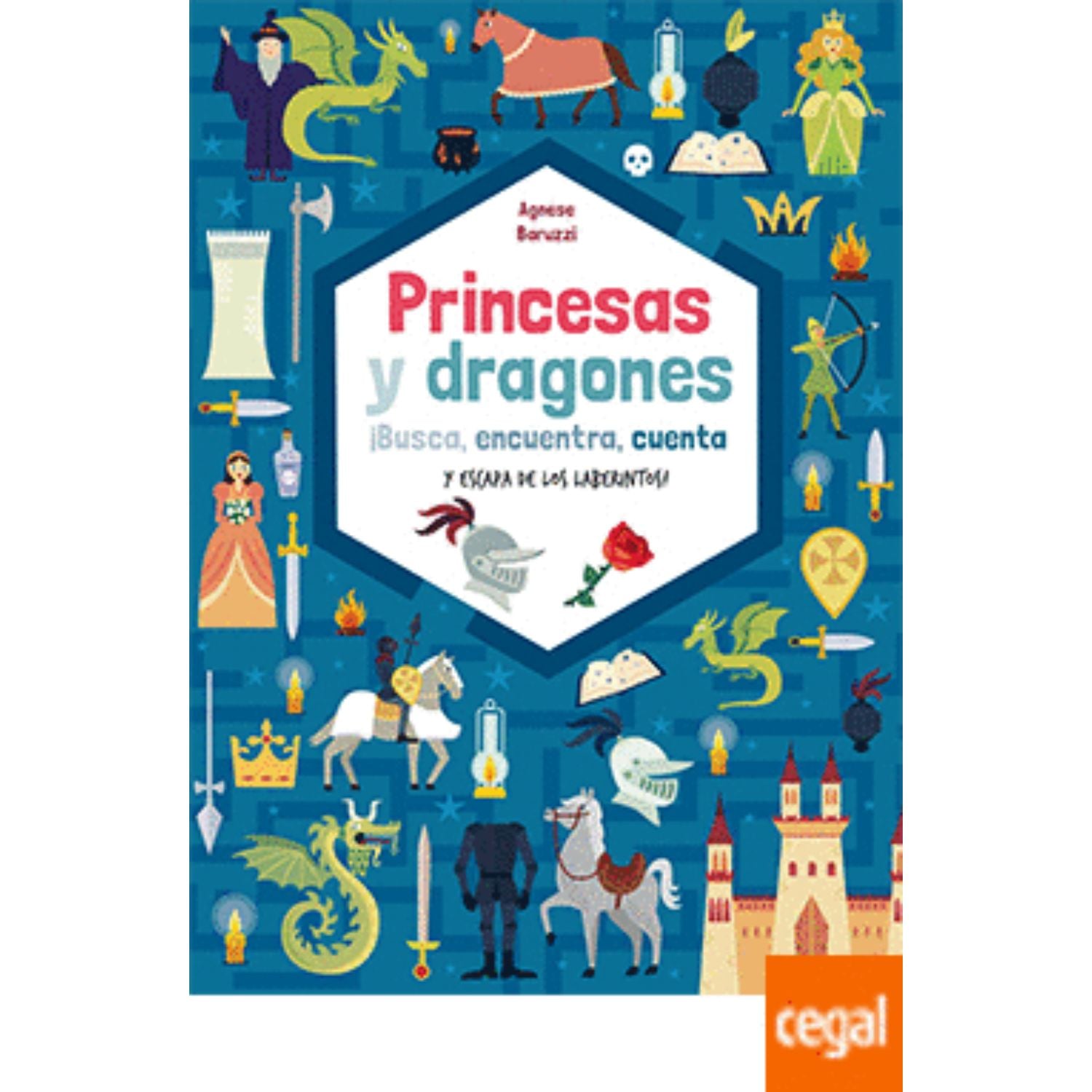 LIBRO PRINCESAS Y DRAGONES, BUSCA, ENCUENTRA, CUENTA - BARUZZI, AGNESE - 1