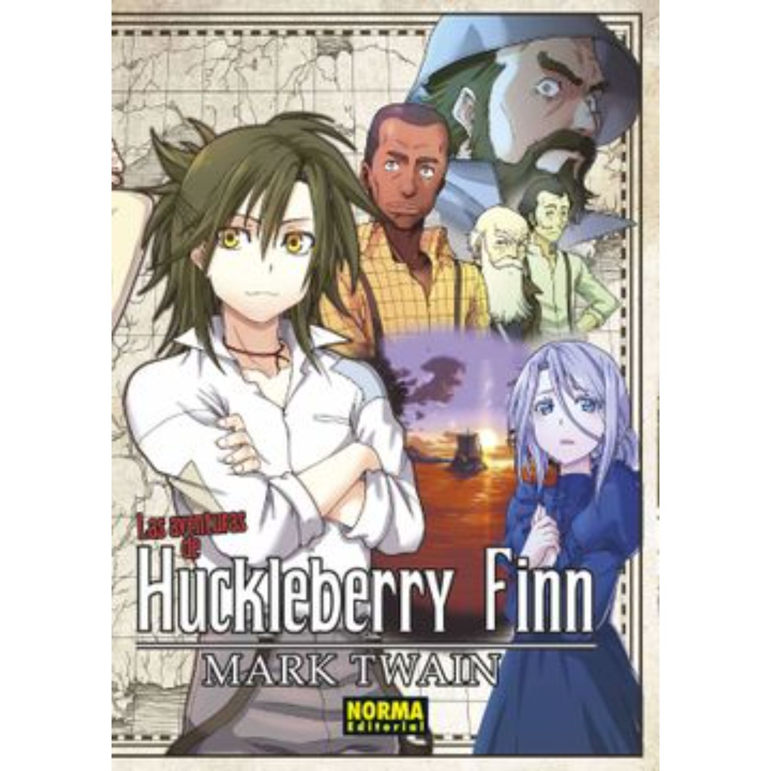 MANGA LAS AVENTURAS DE HUCKLEBERRY FINN (CLÁSICOS ) TWAIN, MARK - 1