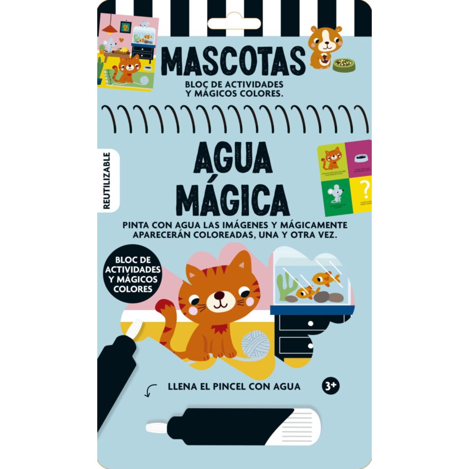 LIBRO AGUA MAGICA - MASCOTAS - EL GATO DE HOJALATA - 1