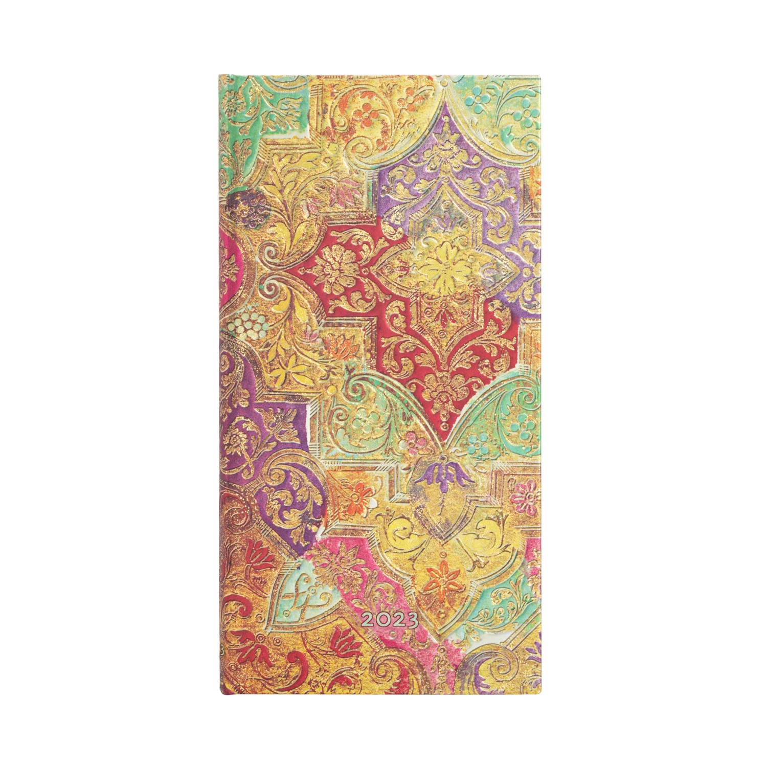 AGENDA 2023 PAPERBLANKS BAVARIAN WILD FLOWER T.DURA VISTA SEMANA SLIM - 1