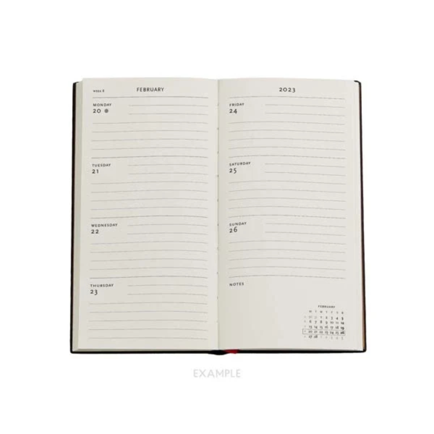 AGENDA 2023 PAPERBLANKS BAVARIAN WILD FLOWER T.DURA VISTA SEMANA SLIM - 2