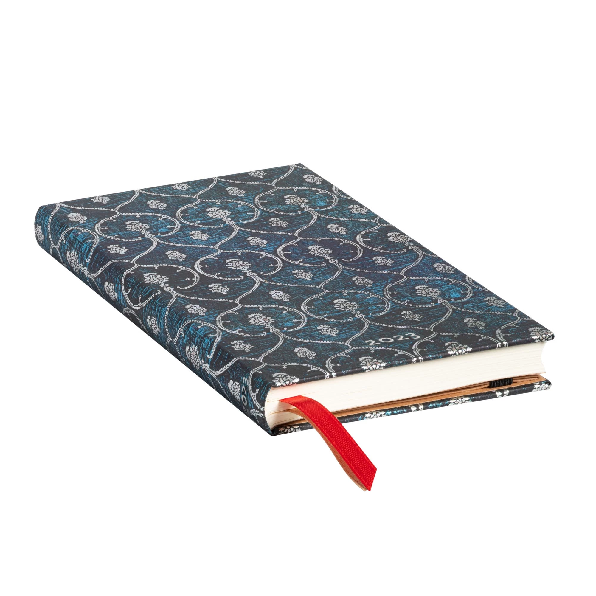 AGENDA 2023 PAPERBLANKS TERCIOPELO AZUL VELVET T.DURA VIS SEMANA SLIM - 3