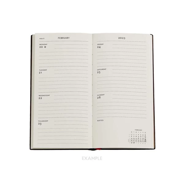 AGENDA 2023 PAPERBLANKS INKBLOT TAPA DURA VISTA SEMANAL SLIM - 2
