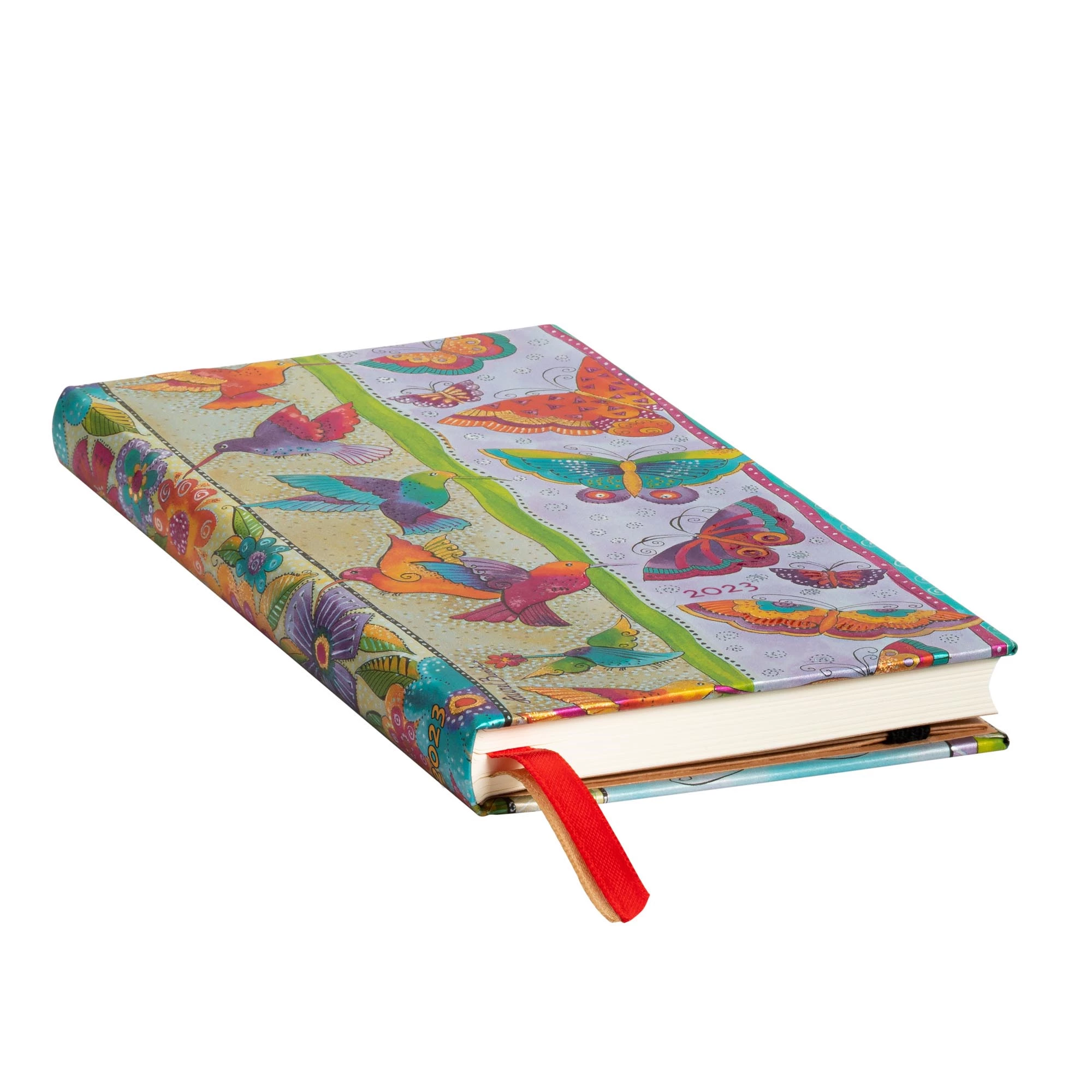 AGENDA 2023 PAPERBLANKS HUMMINGBIRDS FLUTTERBYES T.DURA VIS SEMANA SLIM - 3