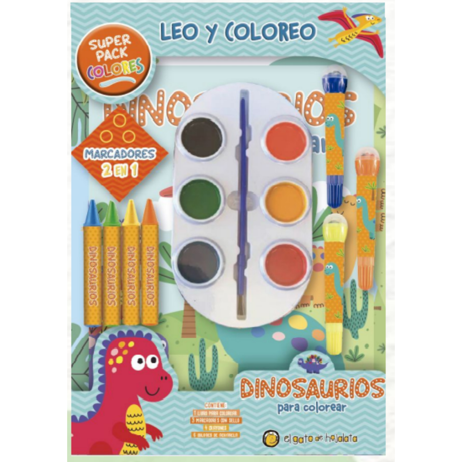 LIBRO DINOSAURIOS PARA COLOREAR - VARIOS AUTORES - 1