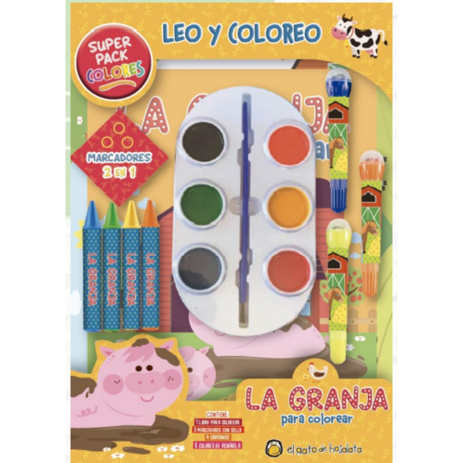 LIBRO LA GRANJA PARA COLOREAR - VARIOS AUTORES - 1