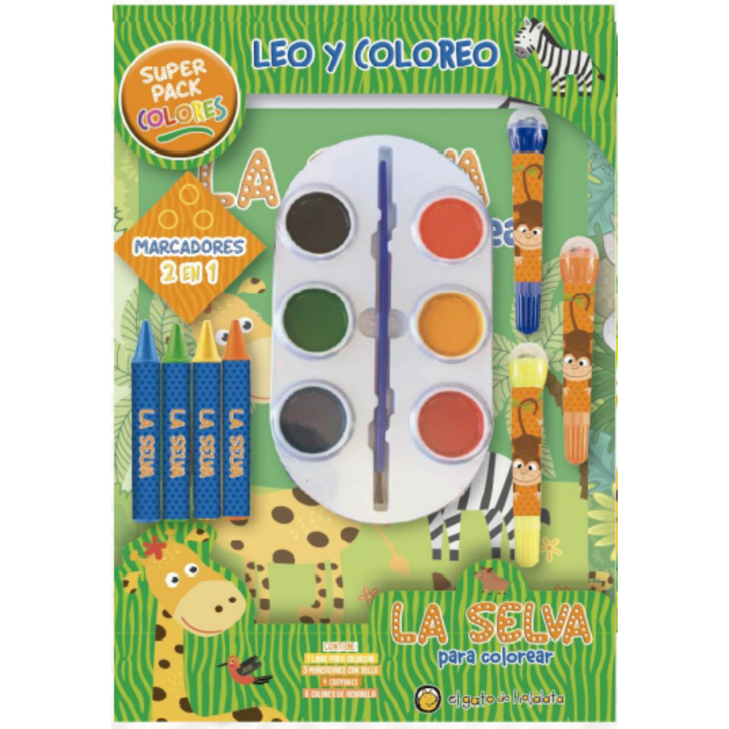 LIBRO LA SELVA PARA COLOREAR - VARIOS AUTORES - 1