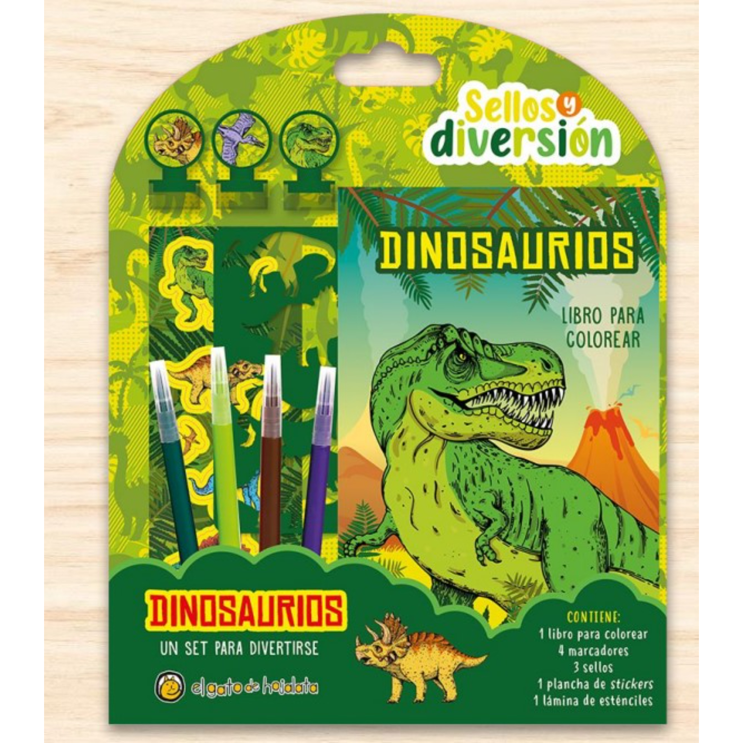 LIBRO SELLOS Y DIVERSION: DINOSAURIOS - VARIOS AUTORES - 1