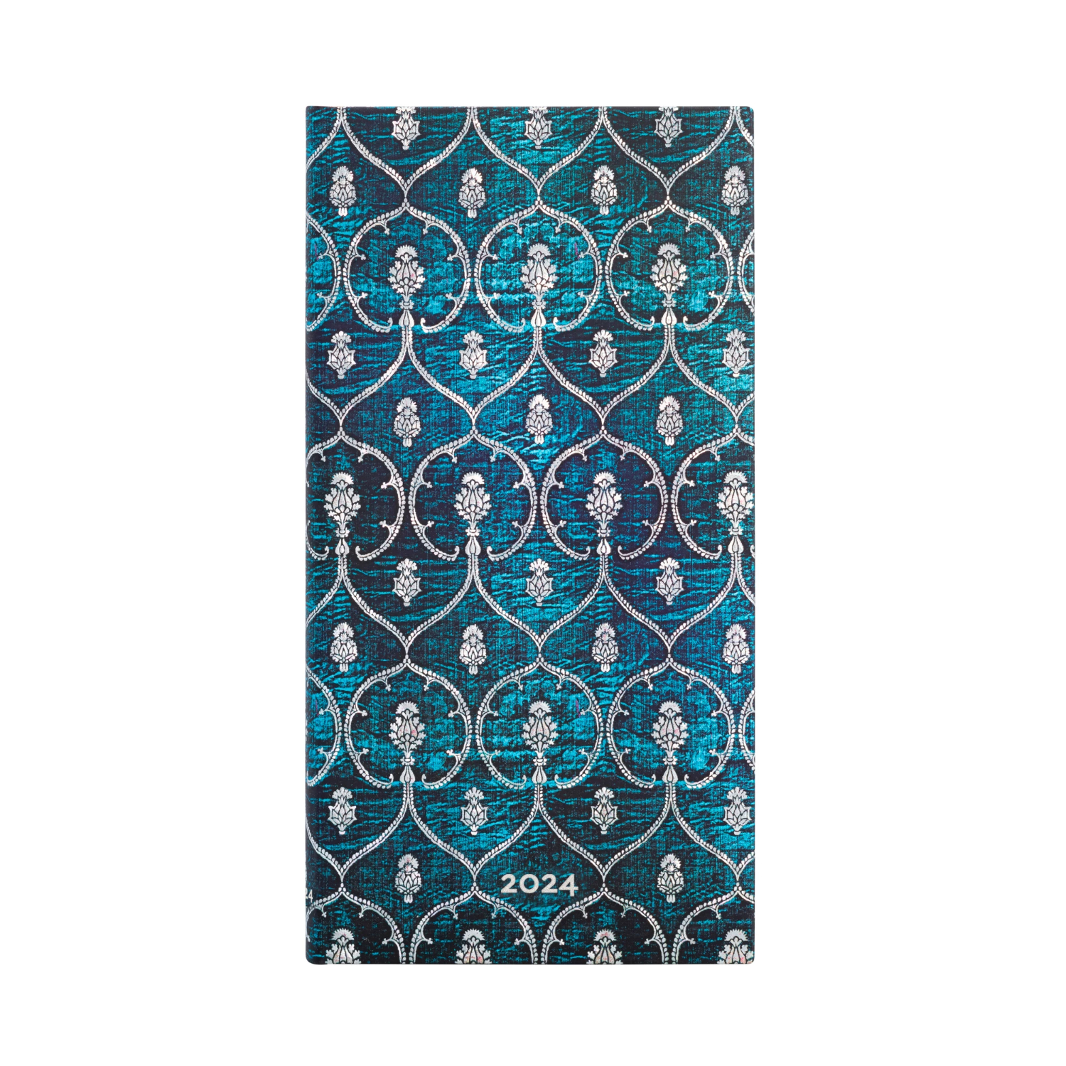 AGENDA 2024 PAPERBLANKS TERCIOPELO AZUL BLUE VELVET T.DURA V SEMANA SLIM - 1