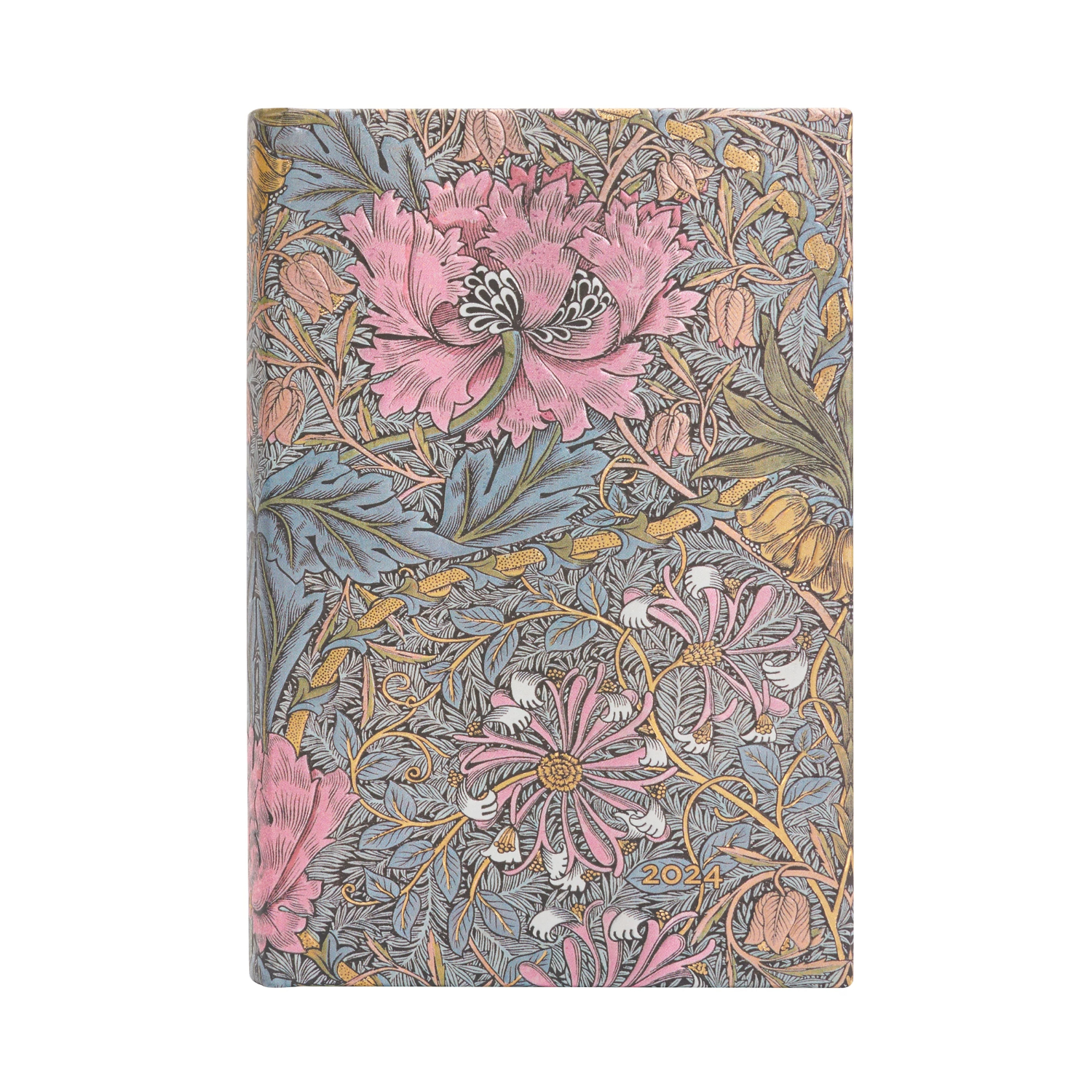 AGENDA 2024 PAPERBLANKS WILLIAM MORRIS MADRESELVA T.DURA VISTA DIA MINI - 1