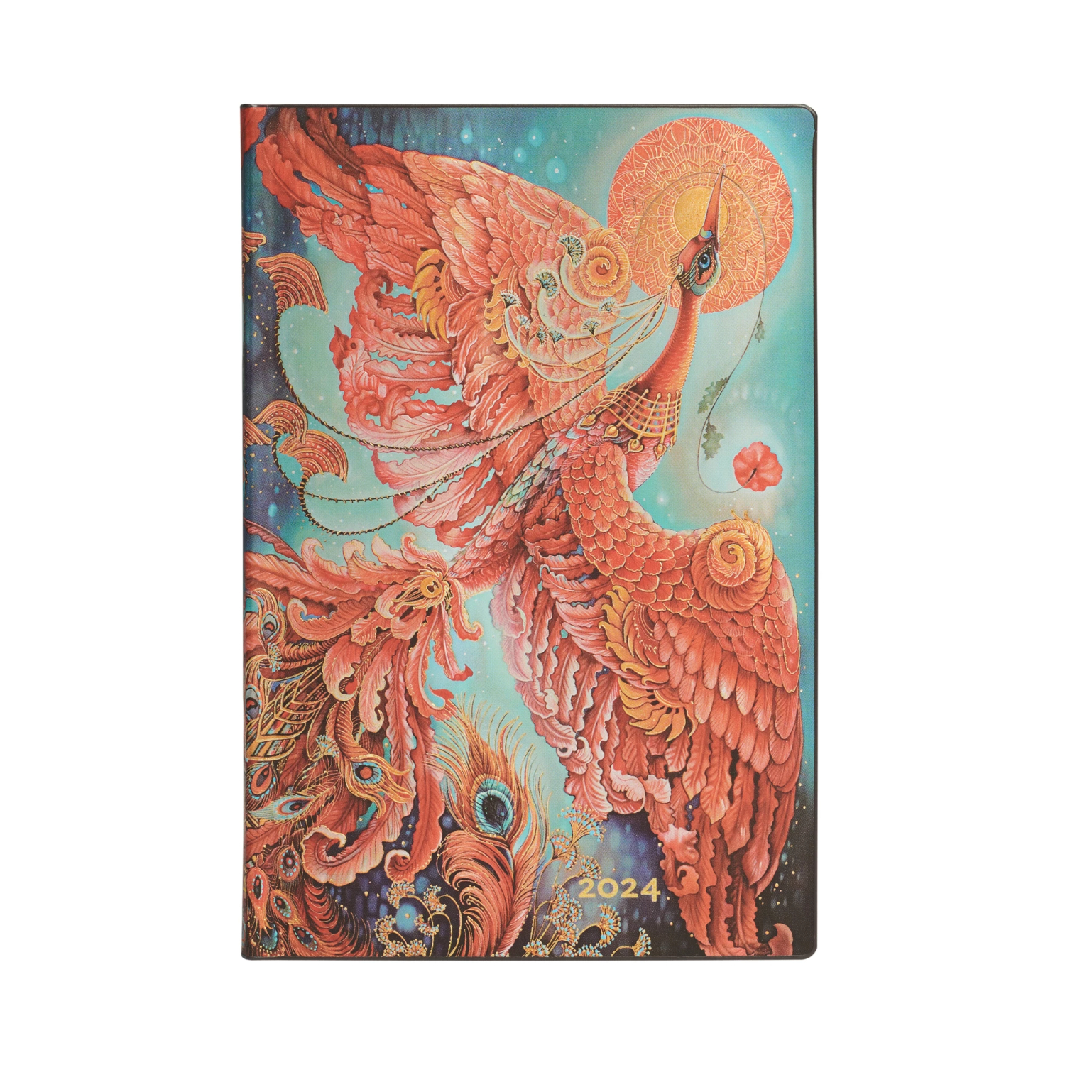 AGENDA 2024 PAPERBLANKS PAJAROS DE FUEGO T.FLEXIBLE VISTA SEMANA MINI - 1