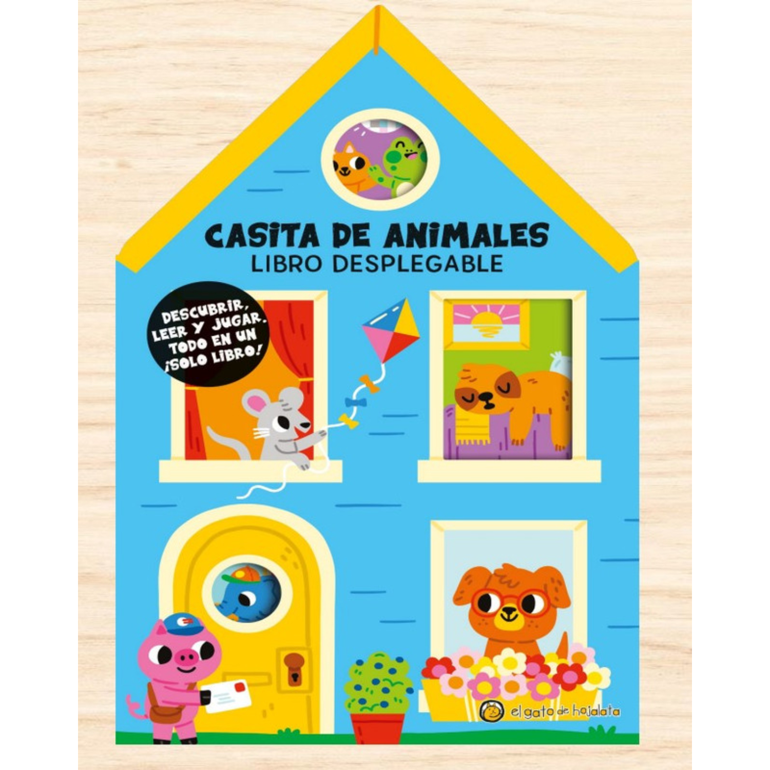 LIBRO CASITA DE ANIMALES - EL GATO DE HOJALATA - 1