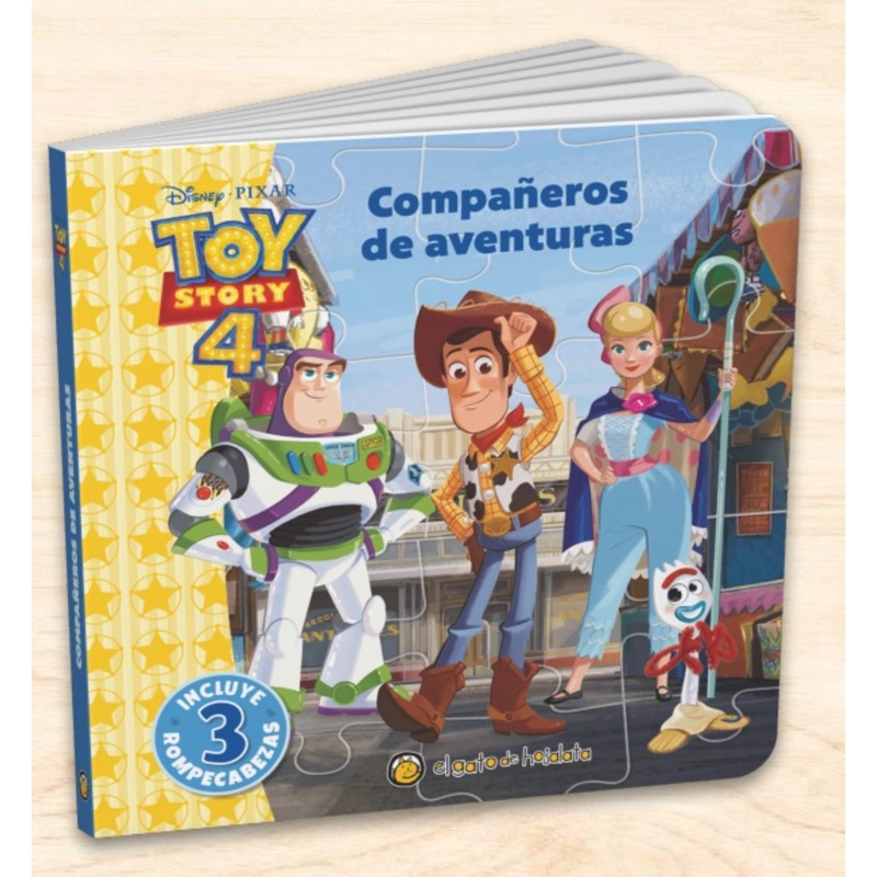 LIBRO COMPAÑEROS DE AVENTURAS - TOY STORY 4 - EL GATO DE HOJALATA - 1