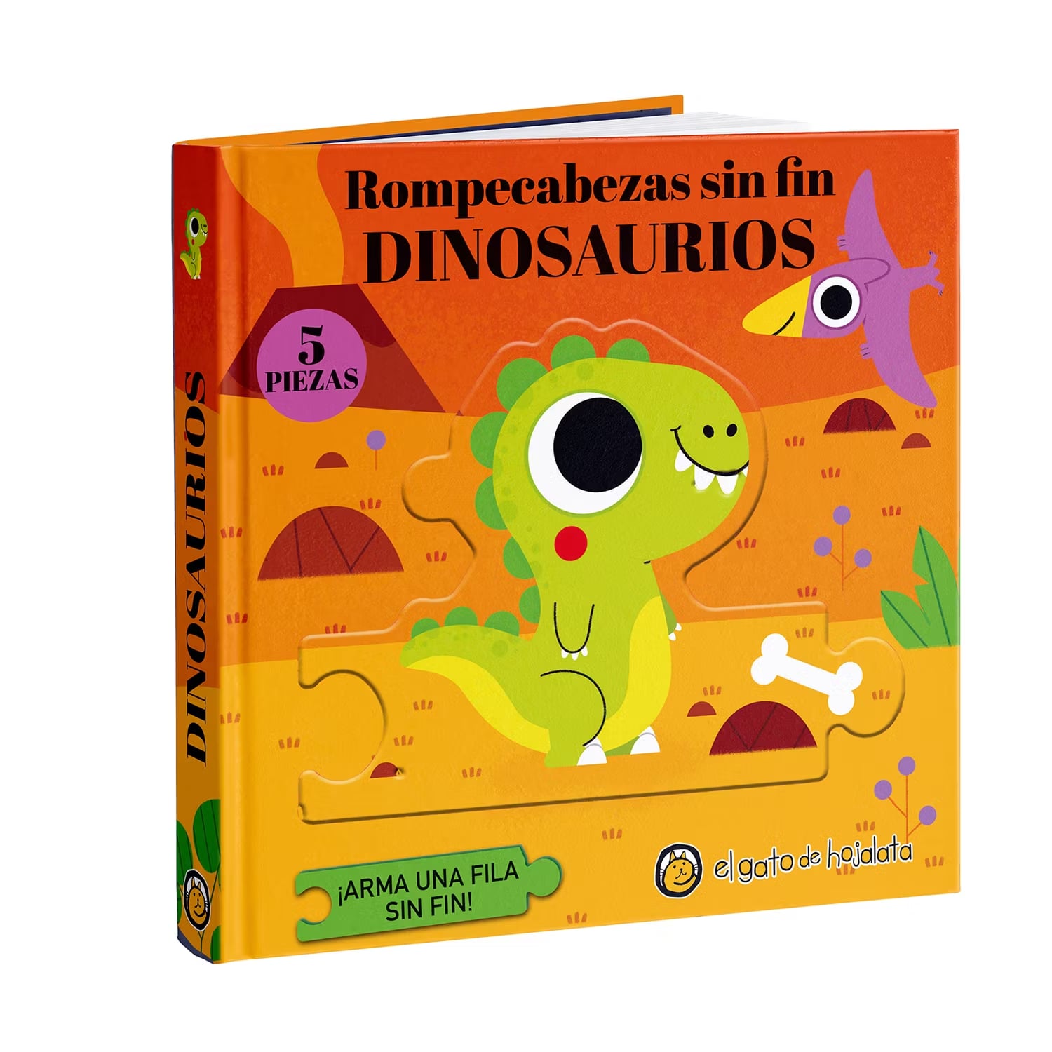 LIBRO ROMPECABEZAS SIN FIN: DINOSAURIOS - EL GATO DE HOJALATA - 1