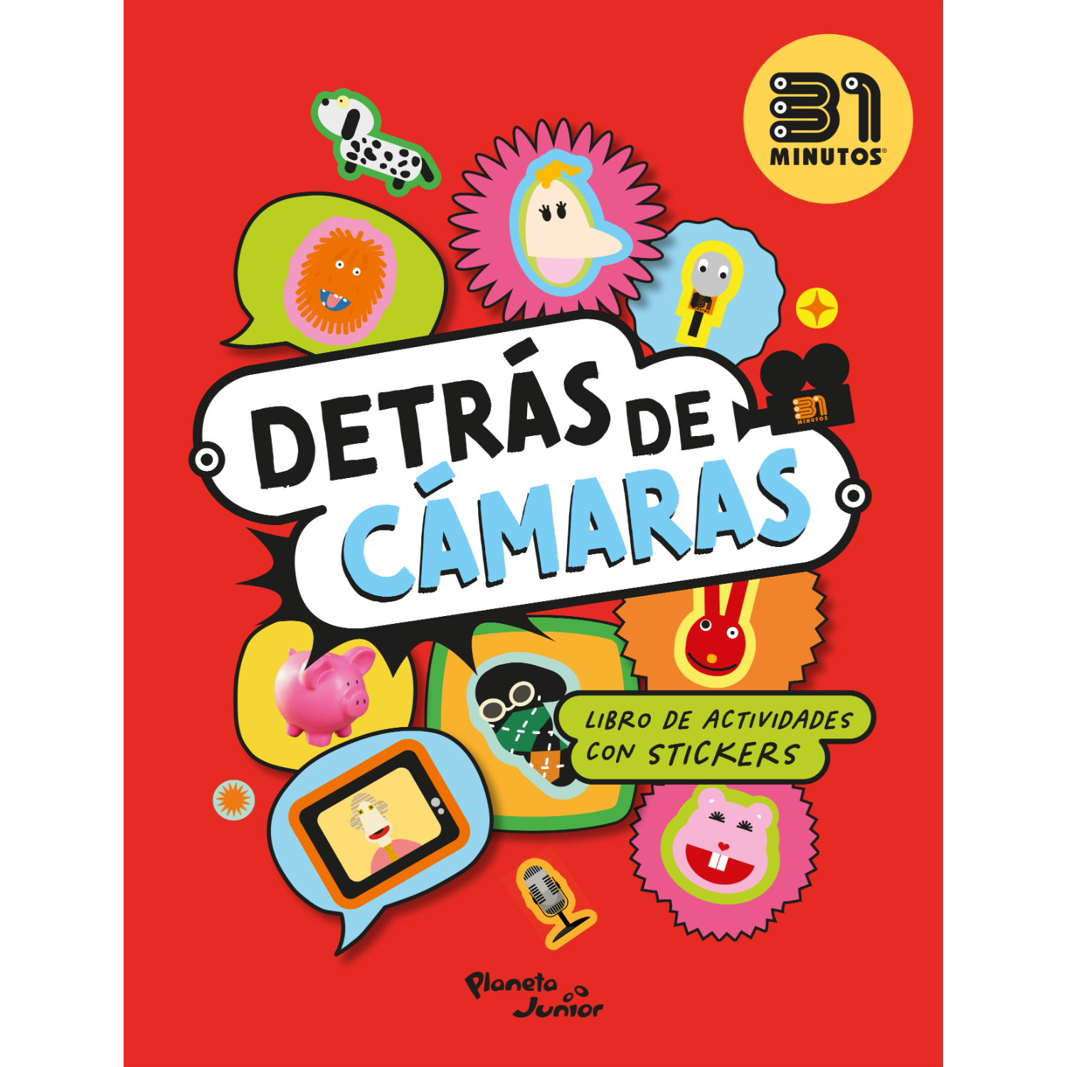 LIBRO DETRÁS DE LAS CÁMARAS STICKERS - 31 MINUTOS - 1