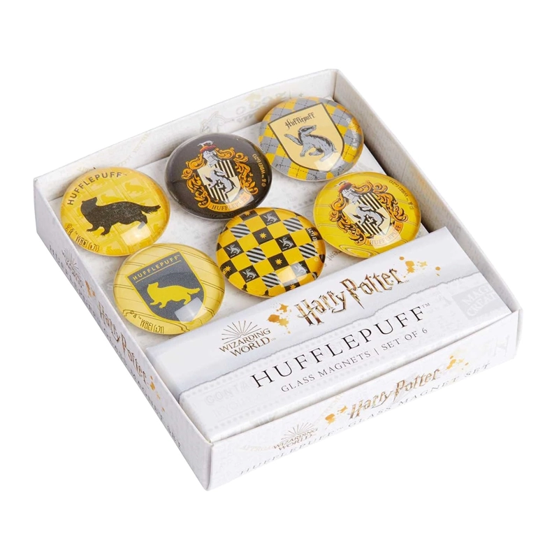 HARRY POTTER IMANES DE CRISTAL DISEÑO HUFFLEPUFF 6 UDS - 1