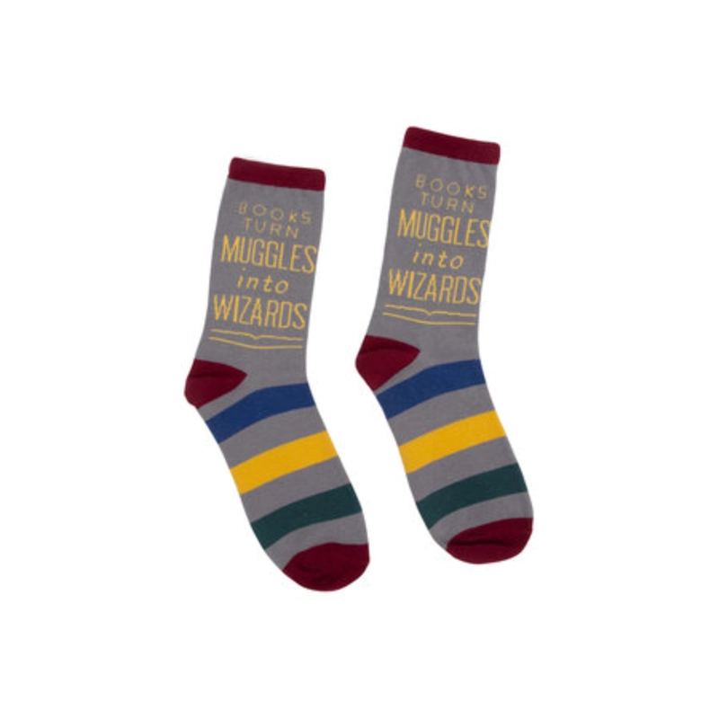 CALCETINES BOOKS TURN MUGGLES SOCKS LARGE - 1