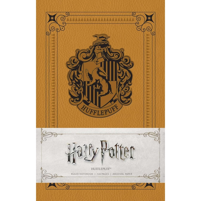 LIBRETA TAPA BLANDA C LINEAS DISEÑO HUFFLEPUFF HARRY POTTER - 1